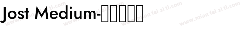 Jost Medium字体转换